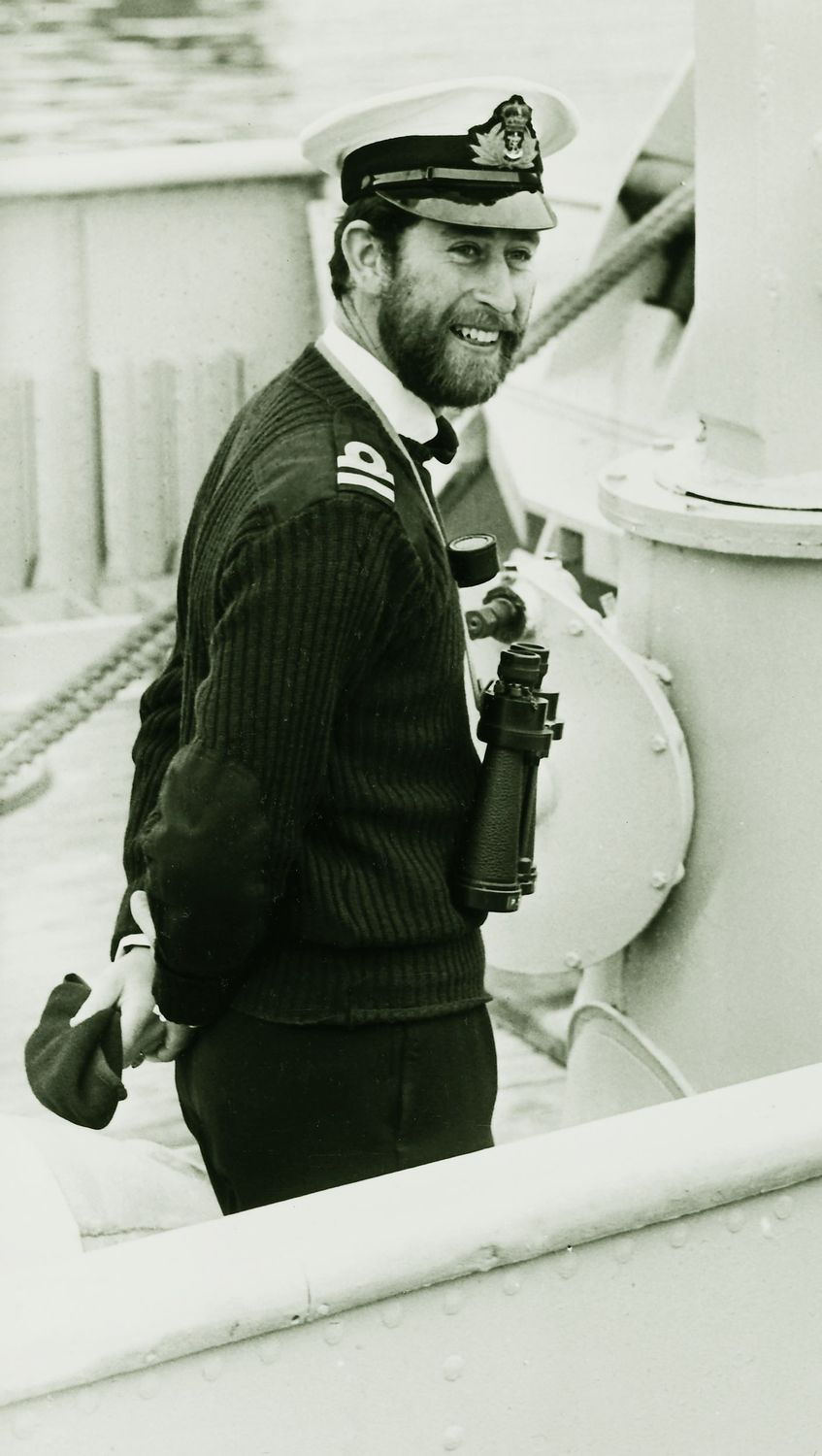 Charles Prince of Wales on HMS Bronington in 1976